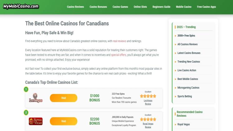 Best Expert Online Casino Review Websites