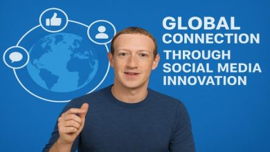 Mark Zuckerberg promoting global connection through social media innovation