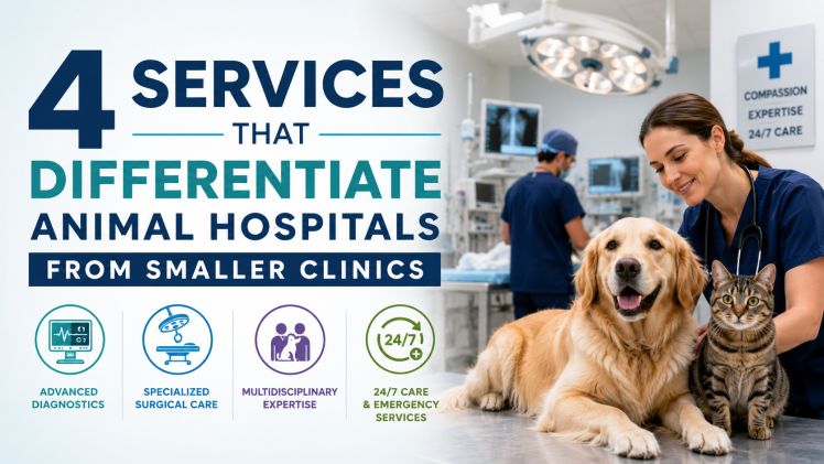 4 Services That Differentiate Animal Hospitals From Smaller Clinics