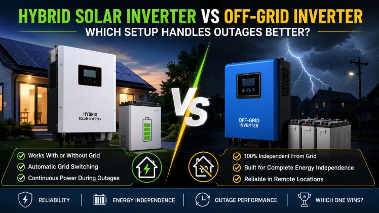 Hybrid Solar Inverter vs Off-Grid Inverter: Which Setup Handles Outages Better?